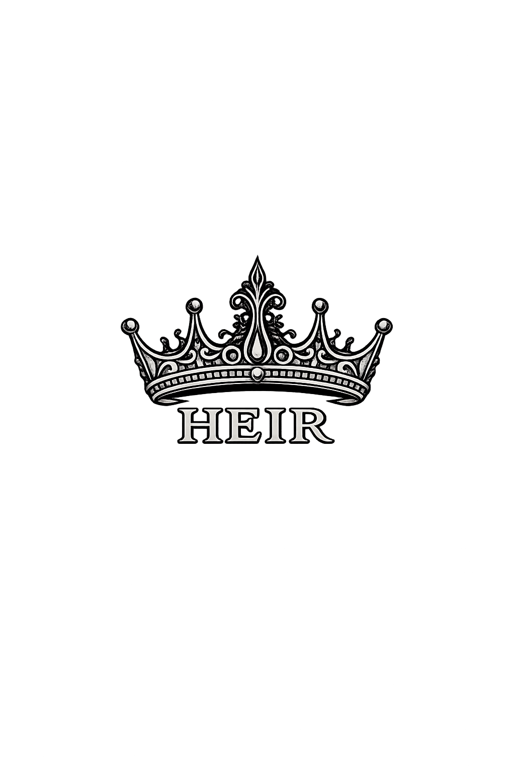 Heir Crown Cropped Hooded Sweatshirt