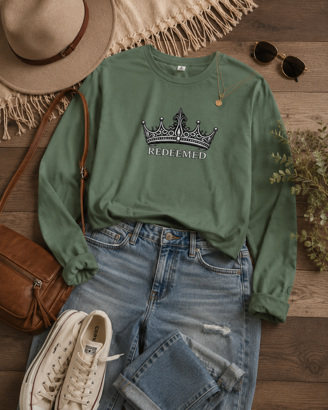 Redeemed Crown Long Sleeve T-Shirt