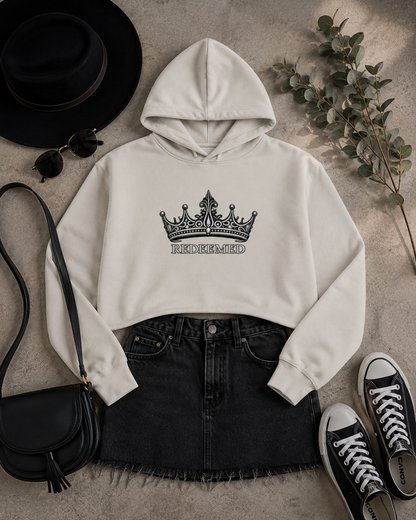 Redeemed Crown Cropped Hooded Sweatshirt