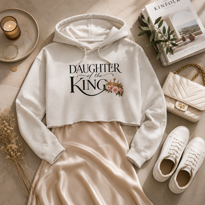 Daughter of the King Cropped Hooded Sweatshirt
