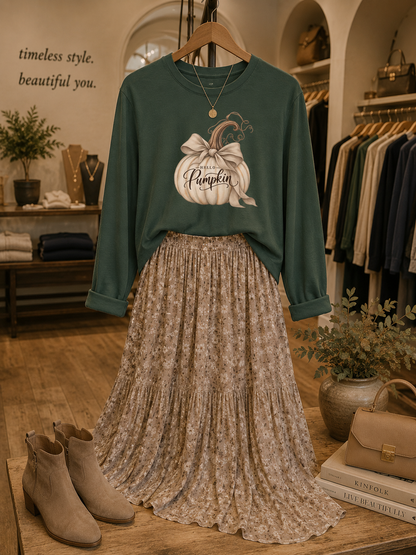 Pumpkin Charm Long Sleeve T-Shirt