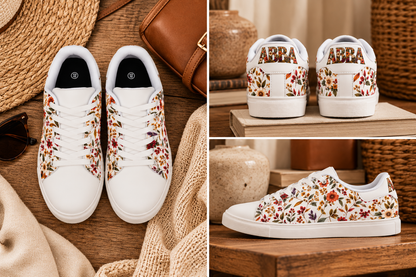 Abba Low-Top Leather Sneakers