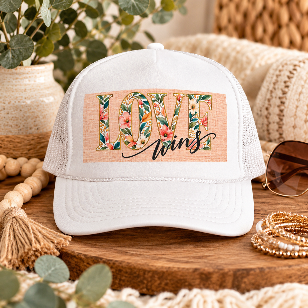 Love Wins Foam Trucker Hat