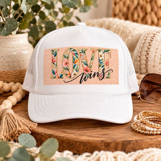 Love Wins Foam Trucker Hat