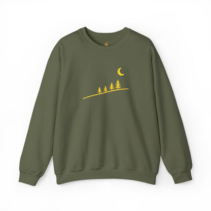 Moonlit Slope Embroidered Sweatshirt
