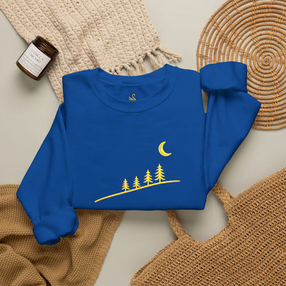 Moonlit Slope Embroidered Sweatshirt