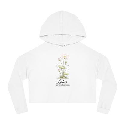 Lotus Cropped Hooded Sweatshirt