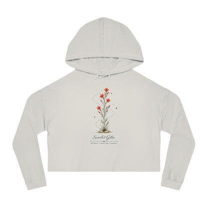 Scarlet Gilia Cropped Hooded Sweatshirt