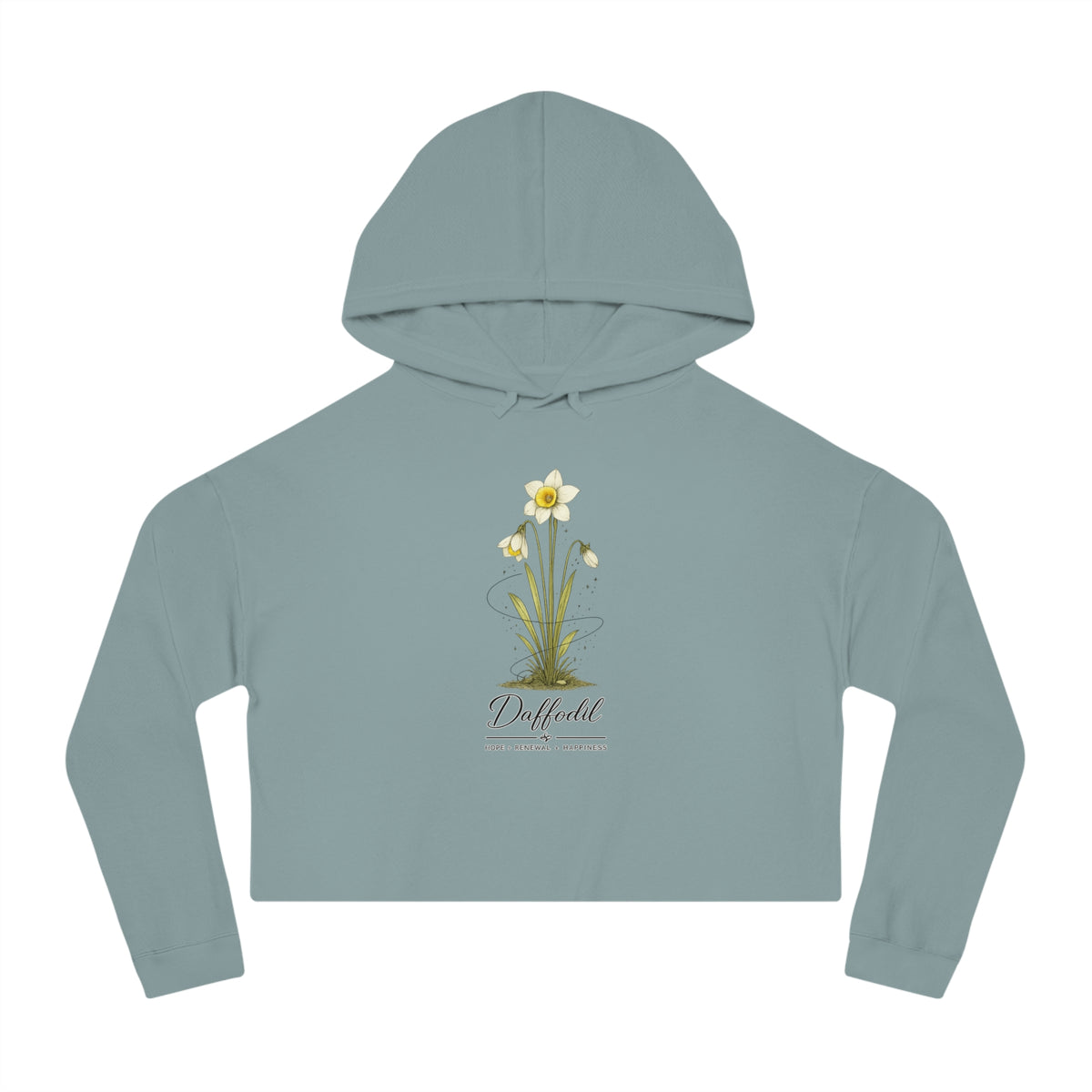 Daffodil Cropped Hooded Sweatshirt