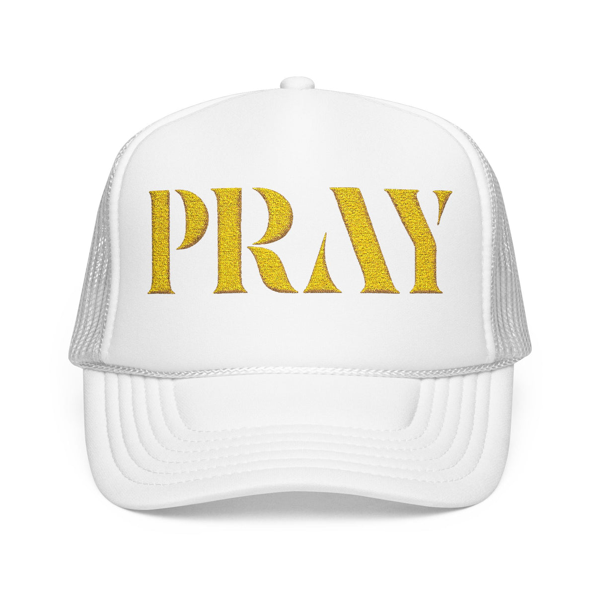 Pray Embroidered Foam Trucker Hat