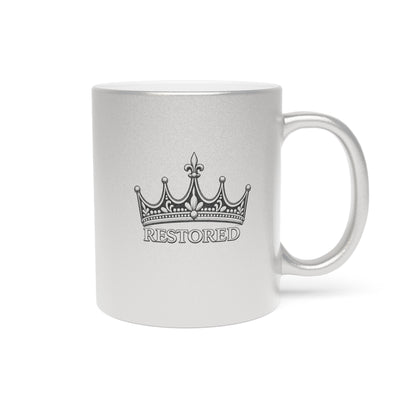 Restored Crown Metallic Mug (Silver\Gold)