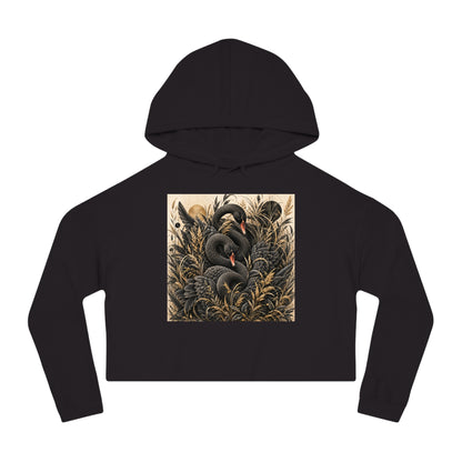 Noir Reverie Cropped Hooded Sweatshirt