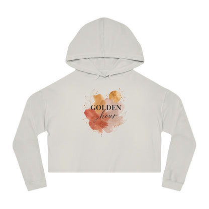 Golden Hour Cropped Hooded Sweatshirt