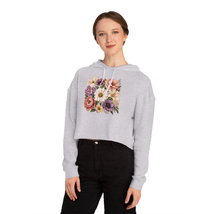 Grace In Bloom Cropped Hooded Sweatshirt