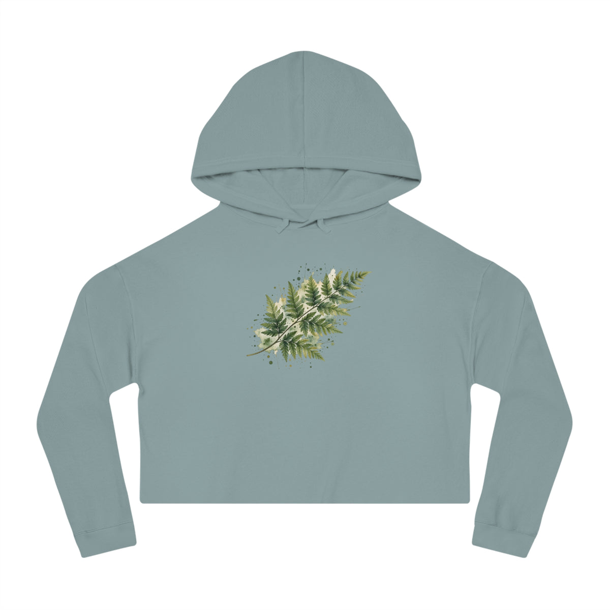 Whispering Fern Cropped Hooded Sweatshirt
