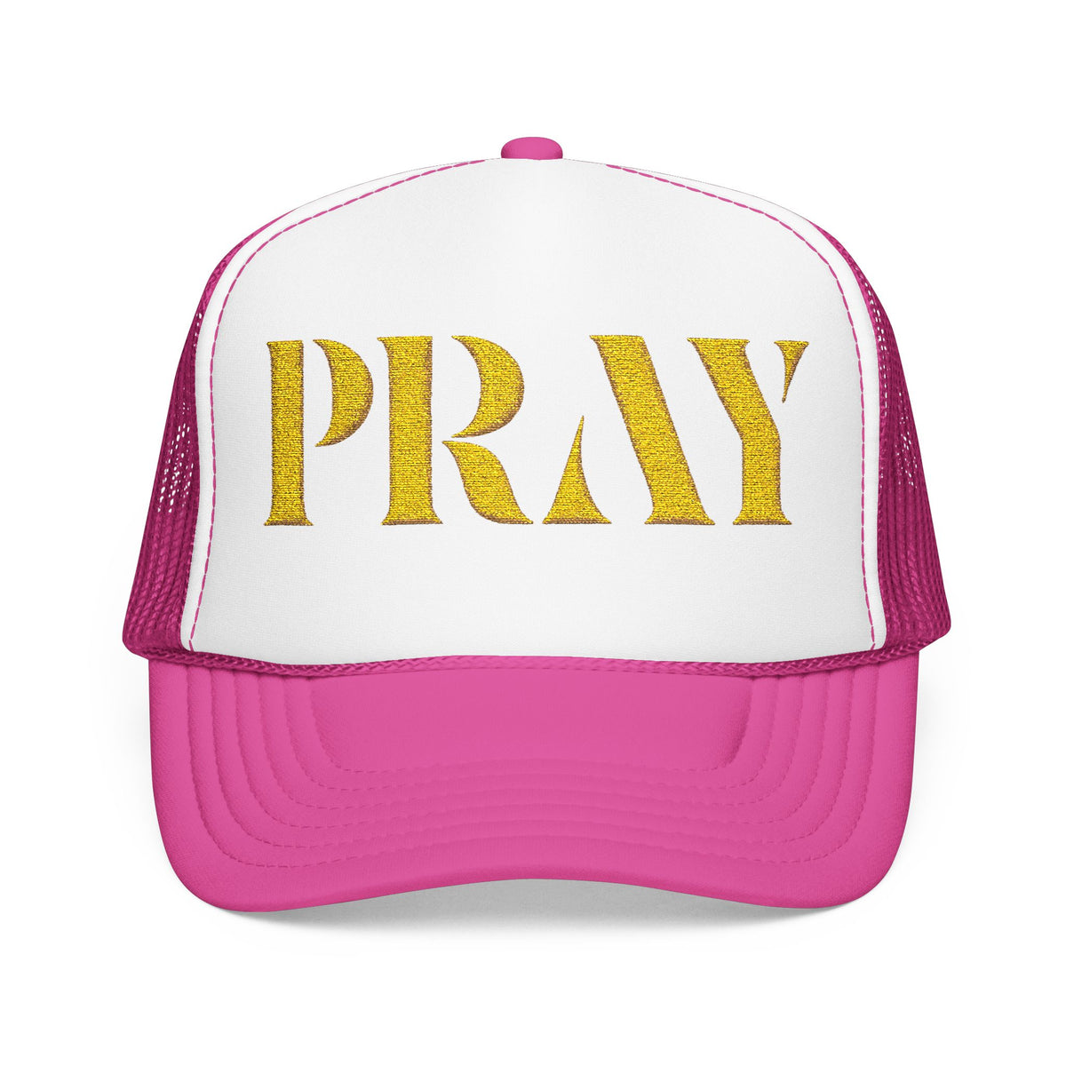 Pray Embroidered Foam Trucker Hat