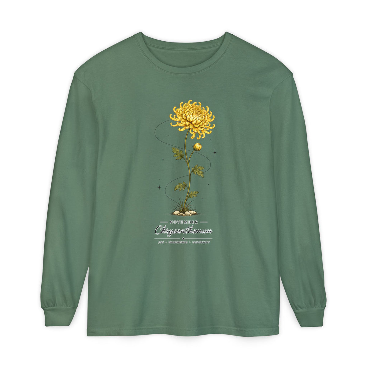 November Birth Flower Long Sleeve T-Shirt