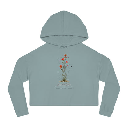 Scarlet Gilia Cropped Hooded Sweatshirt