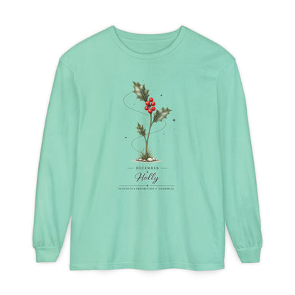 December Birth Flower Long Sleeve T-Shirt