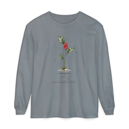December Birth Flower Long Sleeve T-Shirt
