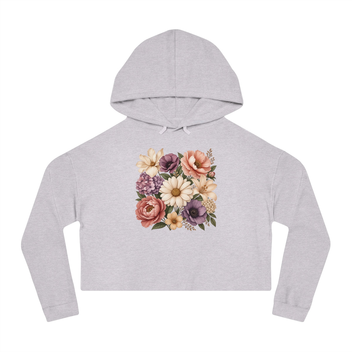Grace In Bloom Cropped Hooded Sweatshirt