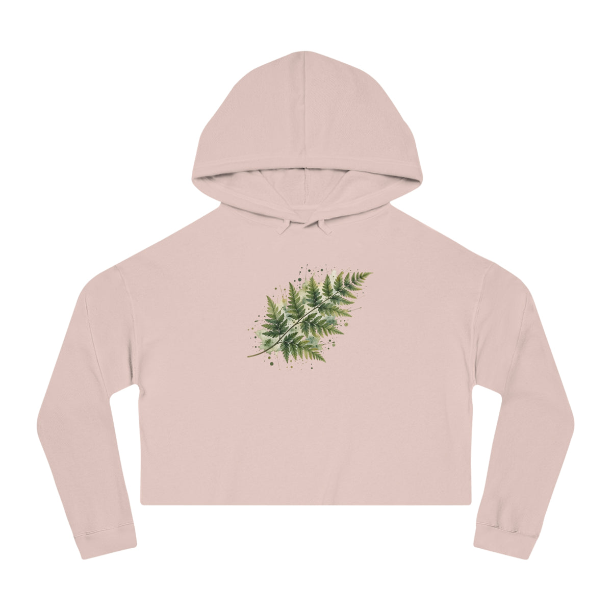 Whispering Fern Cropped Hooded Sweatshirt