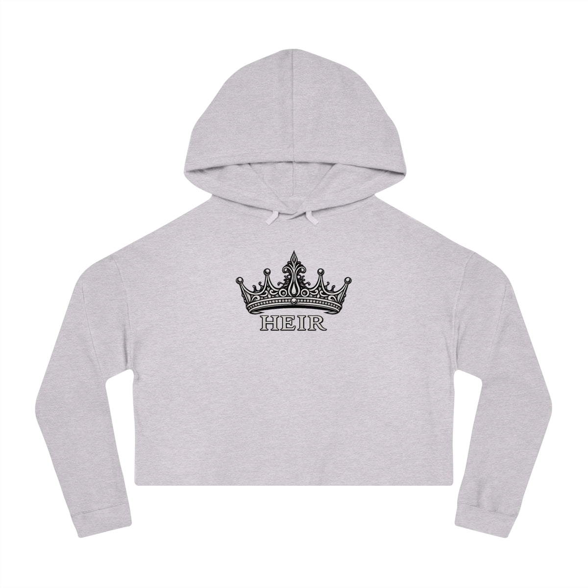 Heir Crown Cropped Hooded Sweatshirt
