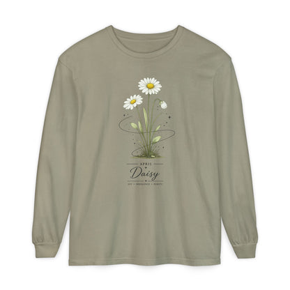 April Birth Flower Long Sleeve T-Shirt