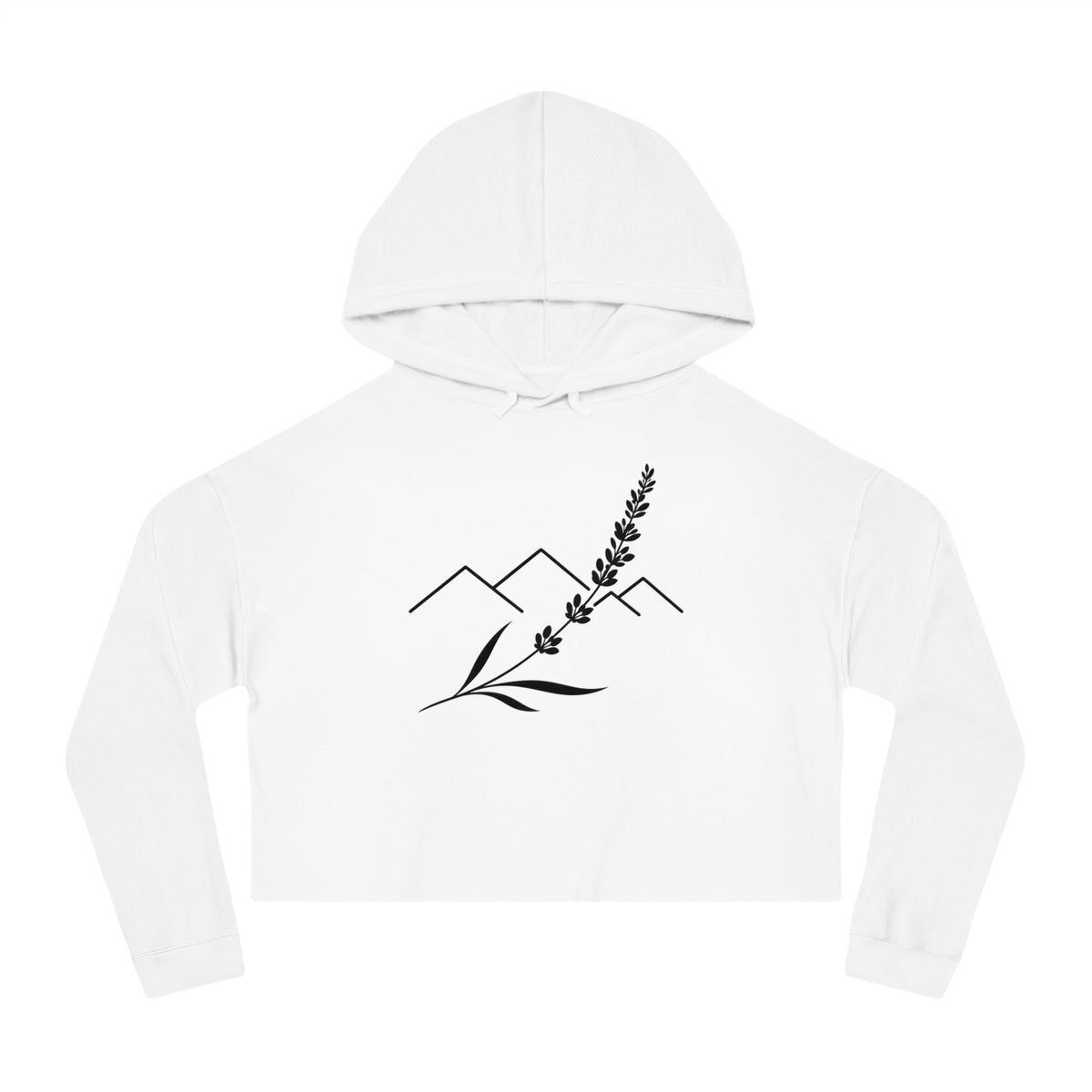 Lavender Ridge Cropped Hooded Sweatshirt