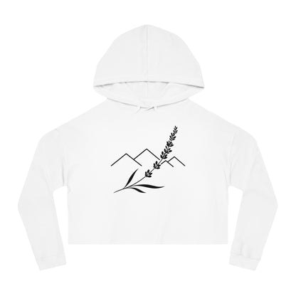 Lavender Ridge Cropped Hooded Sweatshirt