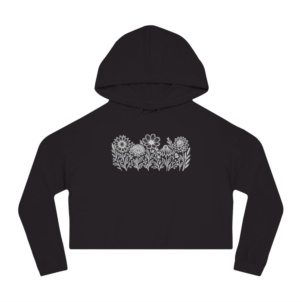 Harvest Garden Cropped Hooded Sweatshirt