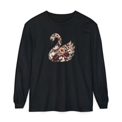 Peony and Plumage Long Sleeve T-Shirt