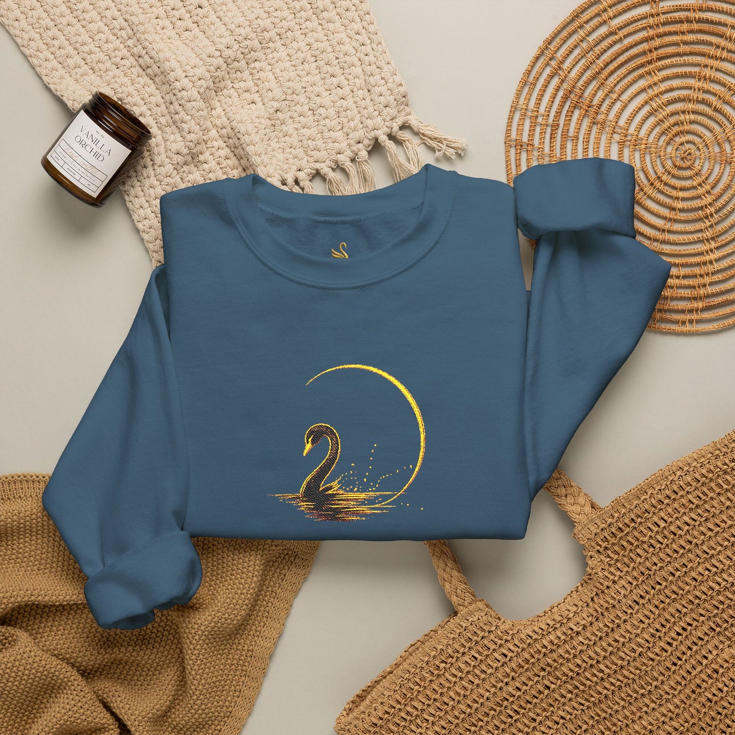 Moonlit Embroidered Sweatshirt