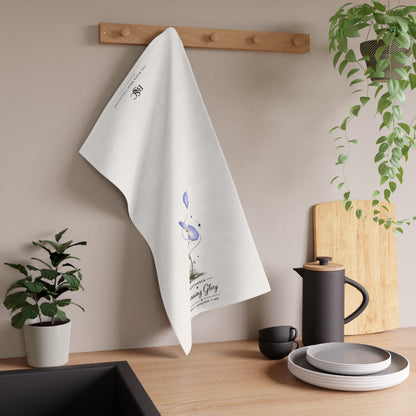 September Birth Flower Tea Towel