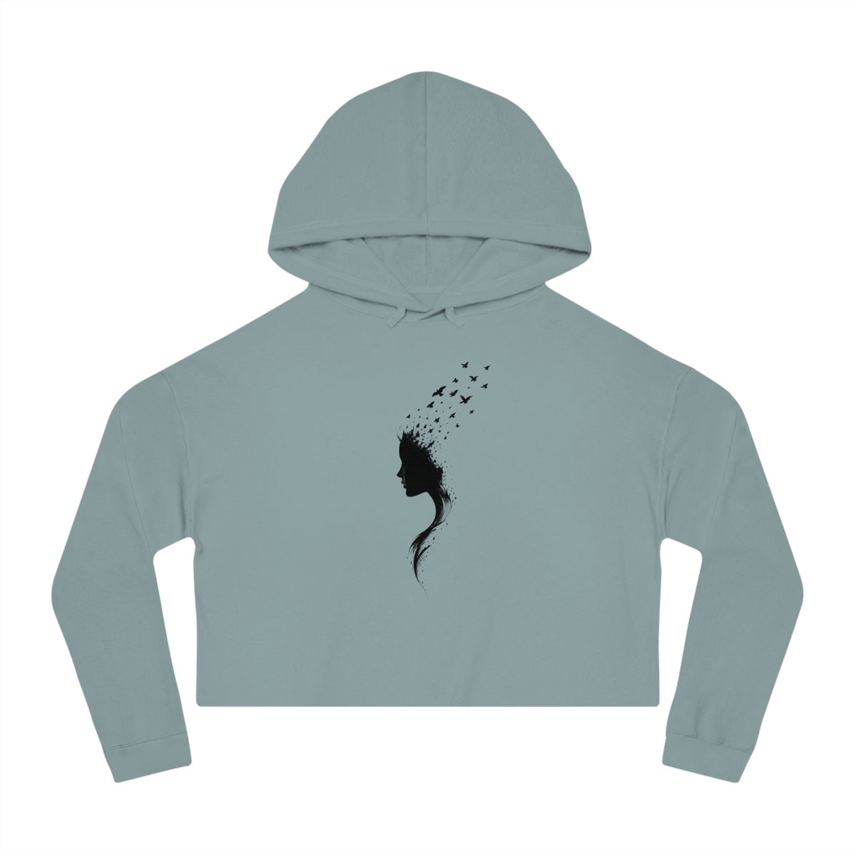 Her Flight Cropped Hooded Sweatshirt