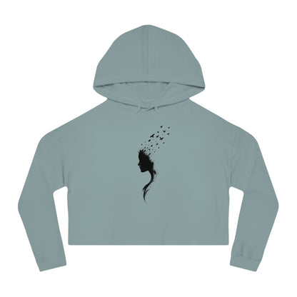 Her Flight Cropped Hooded Sweatshirt