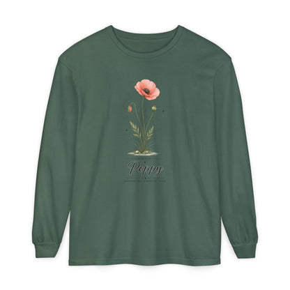August Birth Flower Long Sleeve T-Shirt