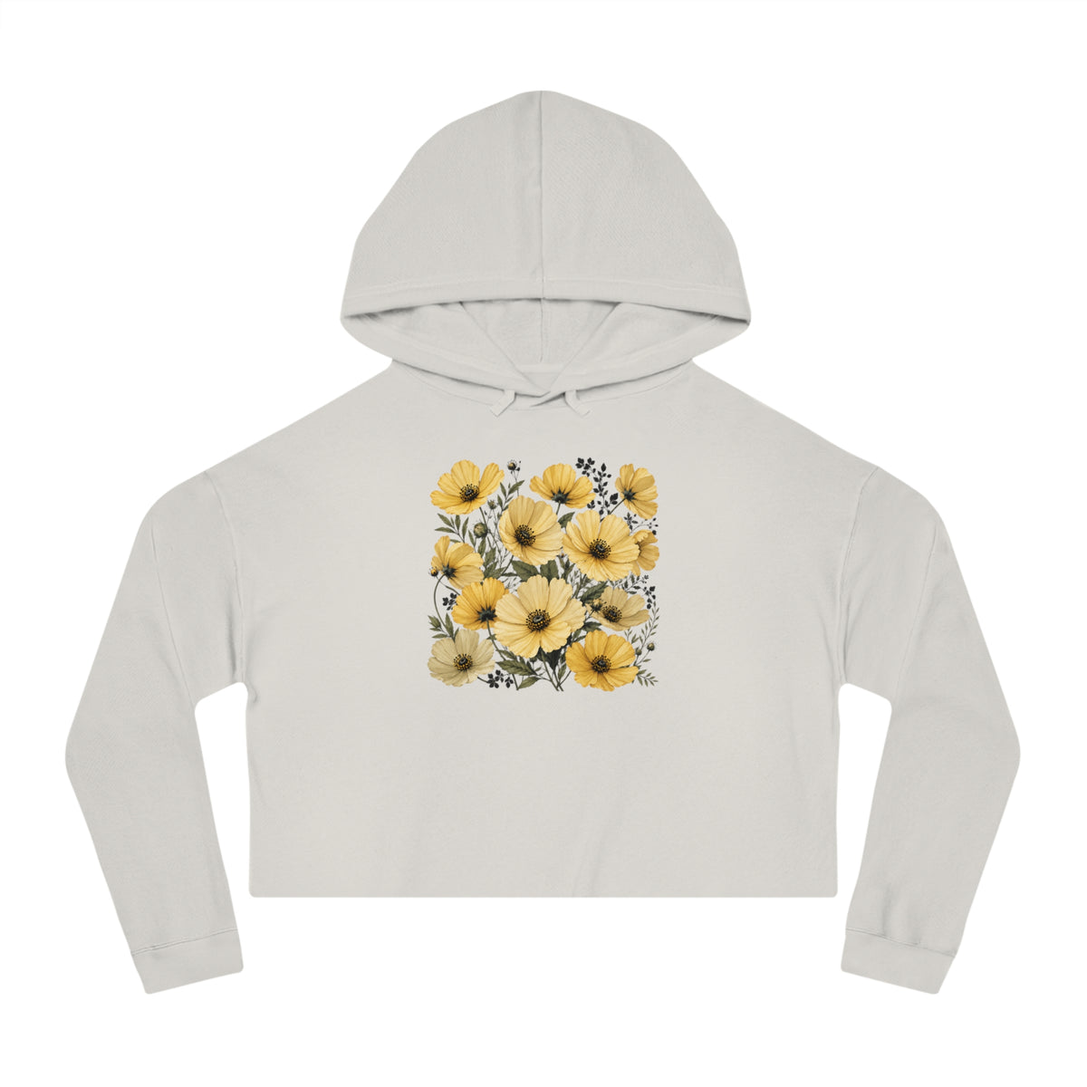 Golden Meadow Cropped Hooded Sweatshirt