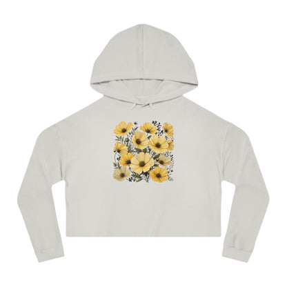 Golden Meadow Cropped Hooded Sweatshirt