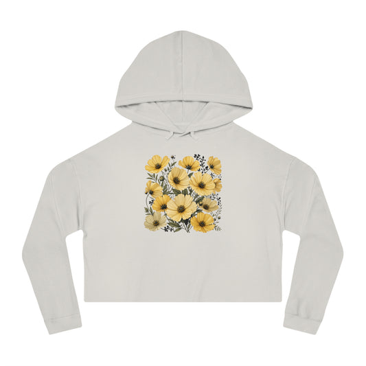 Golden Meadow Cropped Hooded Sweatshirt