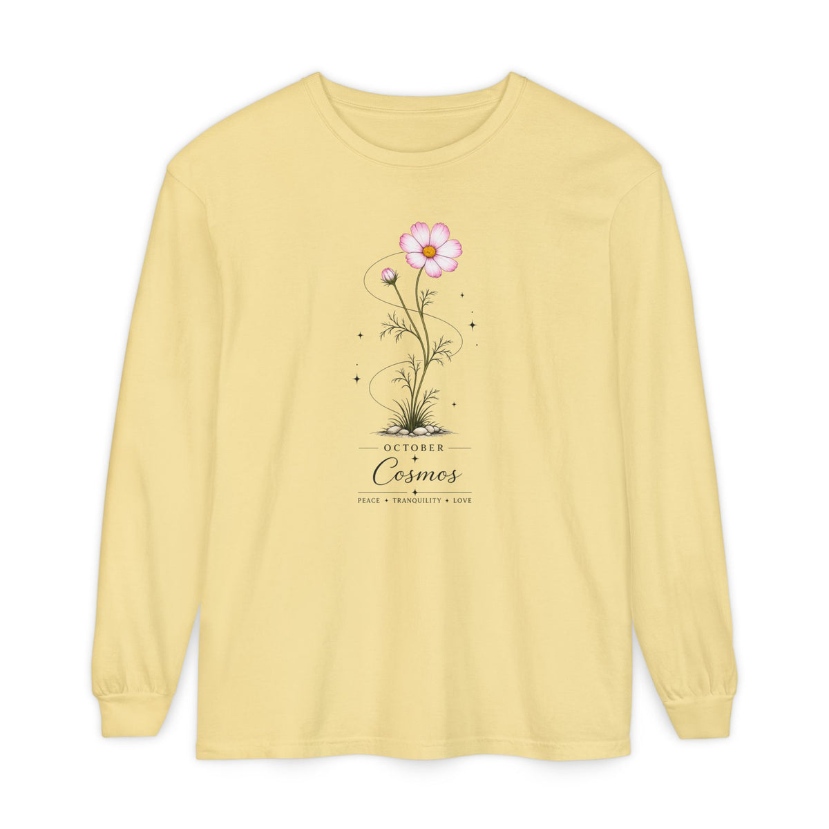 October Birth Flower Long Sleeve T-Shirt