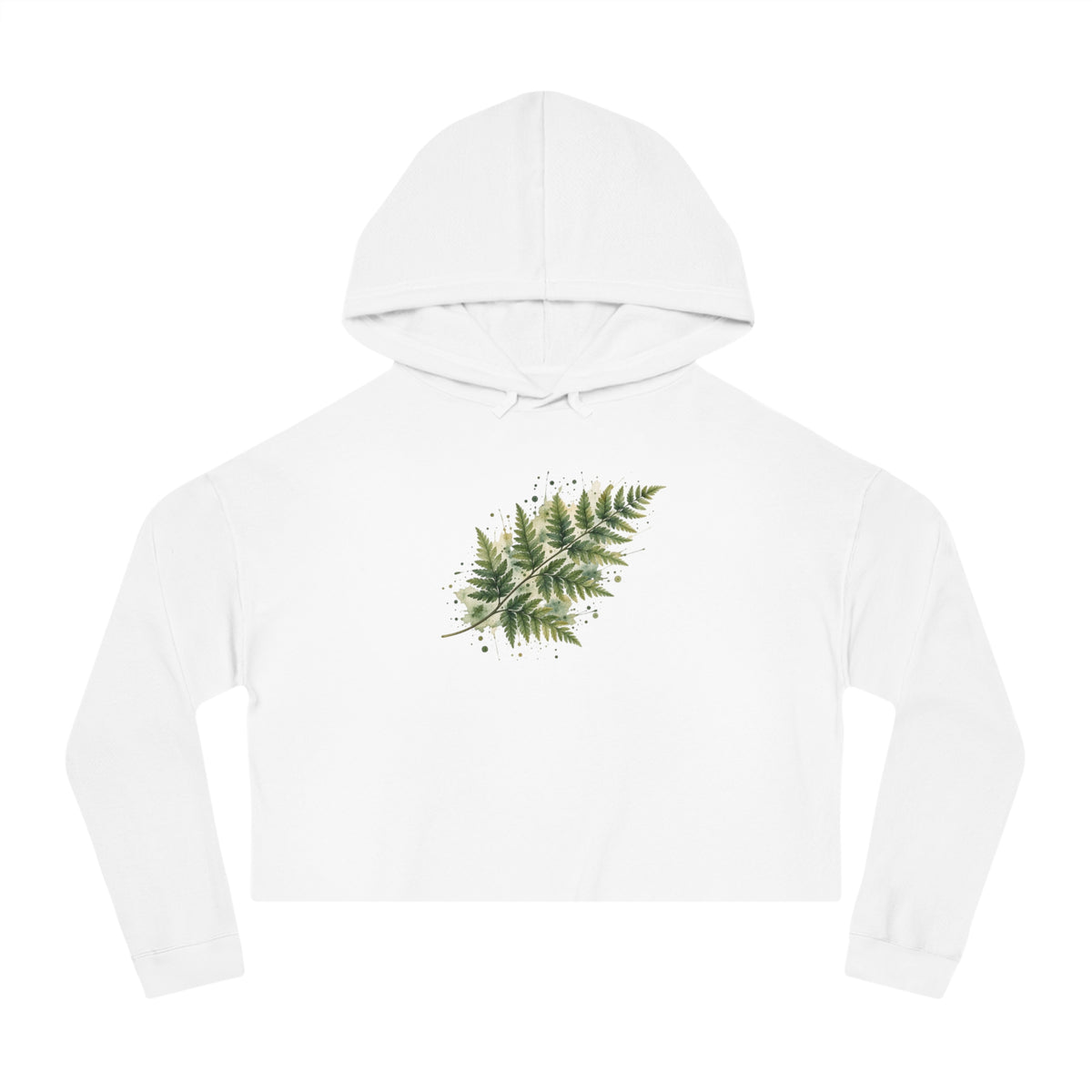 Whispering Fern Cropped Hooded Sweatshirt