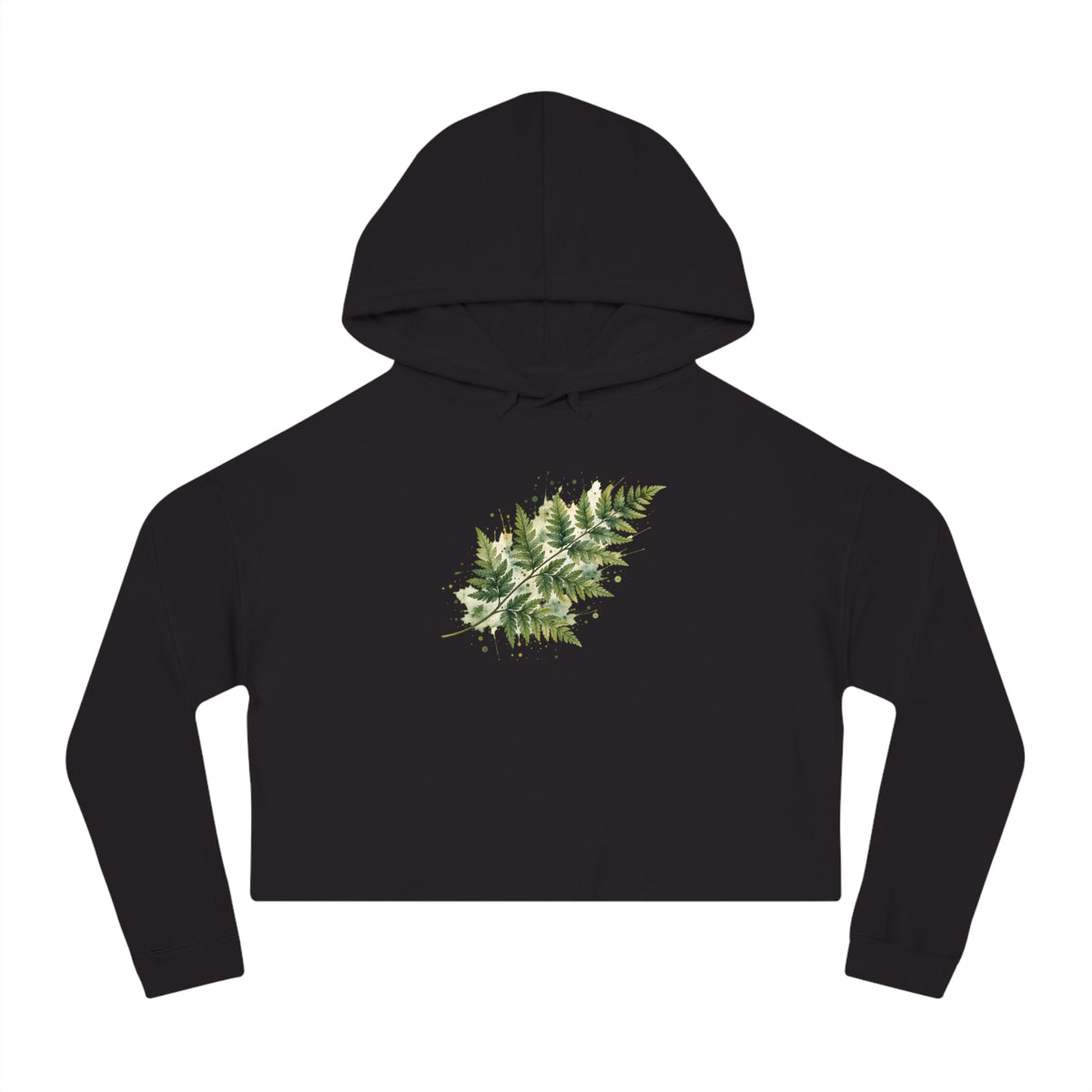 Whispering Fern Cropped Hooded Sweatshirt
