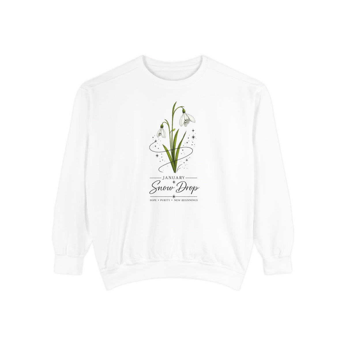 January Birth Flower Sweatshirt