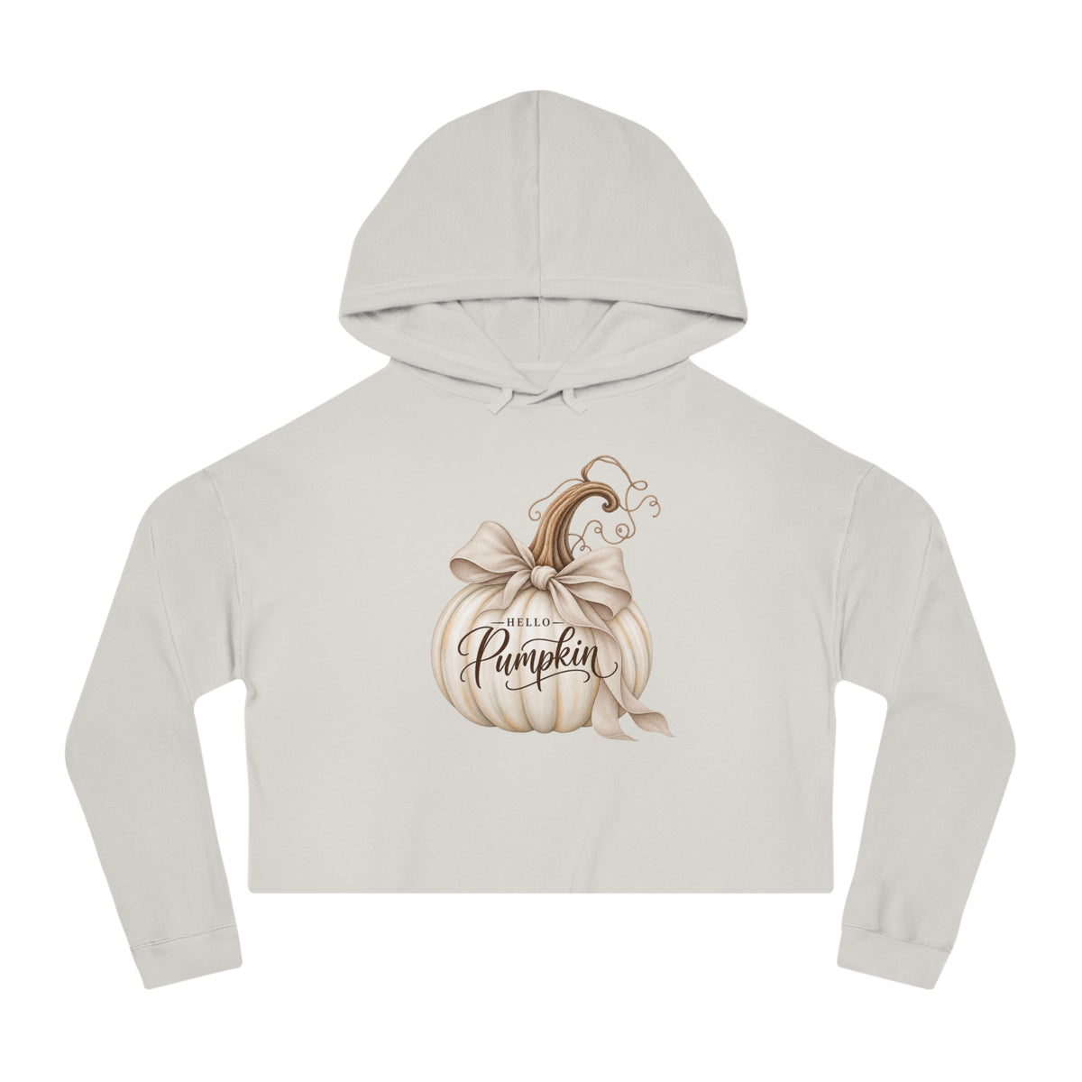 Pumpkin Charm Cropped Hooded Sweatshirt