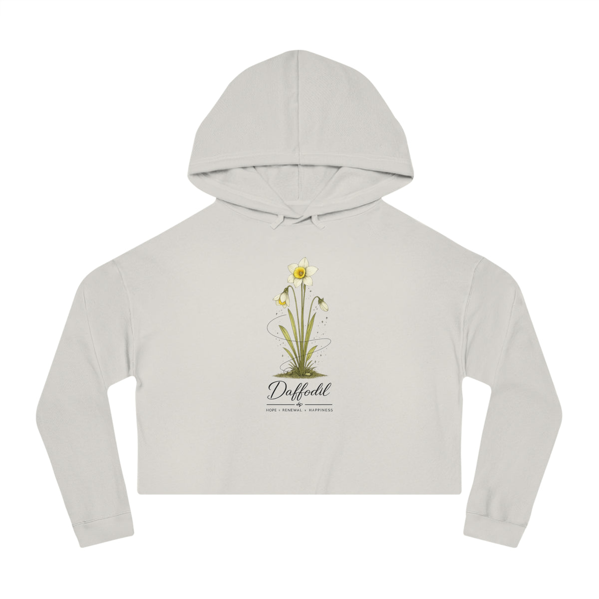 Daffodil Cropped Hooded Sweatshirt