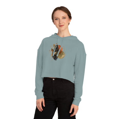 Wildly Grounded Cropped Hooded Sweatshirt