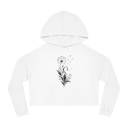 Swan Wish Cropped Hooded Sweatshirt