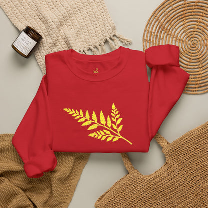 Wild Fern Embroidered Sweatshirt