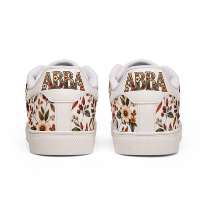 Abba Low-Top Leather Sneakers